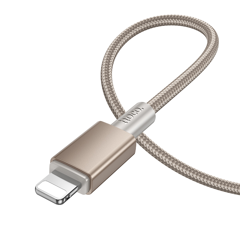 Кабель USB HOCO X119 Energy USB - Lightning, 2.4А, 1 м, золотой фото