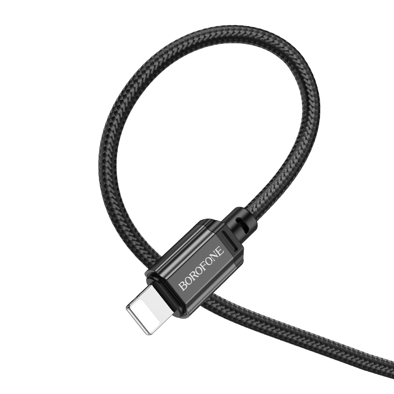 Кабель USB-C BOROFONE BX87 Sharp Type-C - Lightning, 20W, 2 м, черный фото