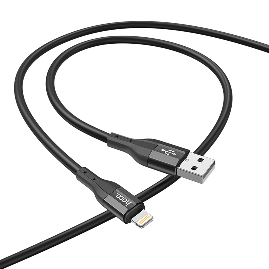Кабель USB HOCO X72 Creator USB - Lightning, 2.4А, 1 м, черный фото