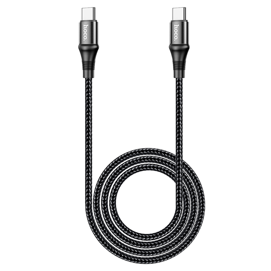 Кабель USB-C HOCO X50 Exquisito Type-C - Type-C, 5A, 2 м, черный фото