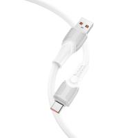 Кабель USB HOCO X106 Big bull USB - Type-C, 5A, 3 м, белый фото