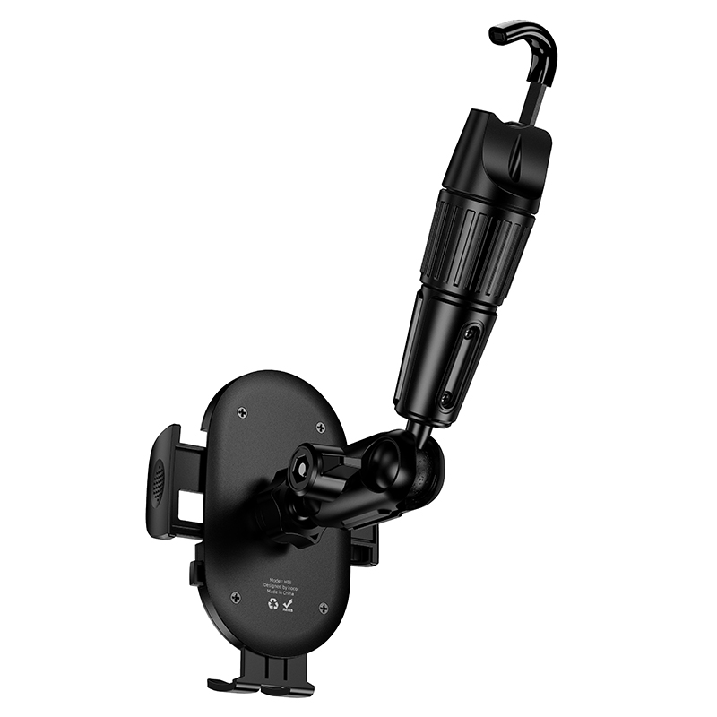 Автомобильный держатель HOCO H88 Rally, зажимной, на зеркало заднего вида, черный фото