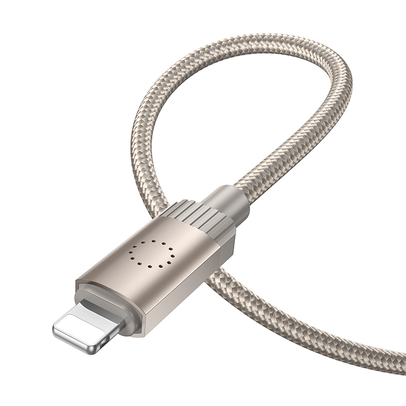 Кабель USB HOCO X117 Star USB - Lightning, 2.4А, 1 м, золотой фото