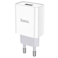 Сетевое зарядное устройство HOCO C81A Asombroso single 1xUSB, 2.1A, 10W, белый фото