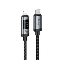 Кабель USB-C HOCO U148 Lord Type-C - Lightning, 27W, 1.2 м, черный фото