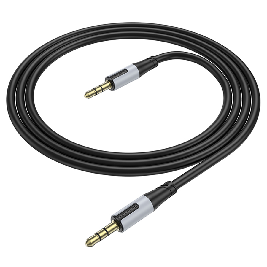 Аудиокабель BOROFONE BL19 Creator AUX Jack 3,5 (m) - Jack 3,5 (m), 1 м, черный фото
