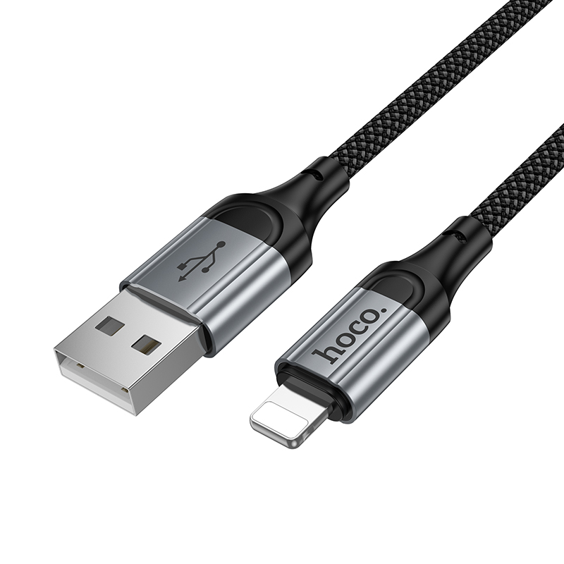 Кабель USB HOCO X121 Nuevo USB - Lightning, 2.4А, 1 м, черный фото