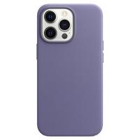 Чехол Leather Case MagSafe для iPhone 13 Pro 6.1", лиловый (3) фото