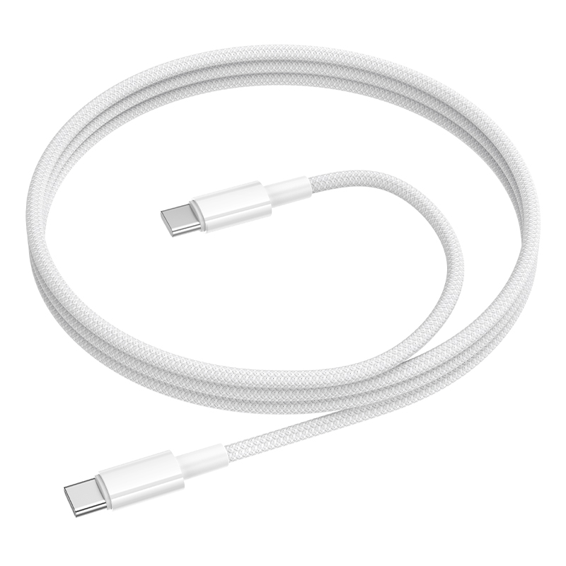 Кабель USB-C BOROFONE BX117 Source Type-C - Type-C, 3A, 60W, 1 м, белый фото