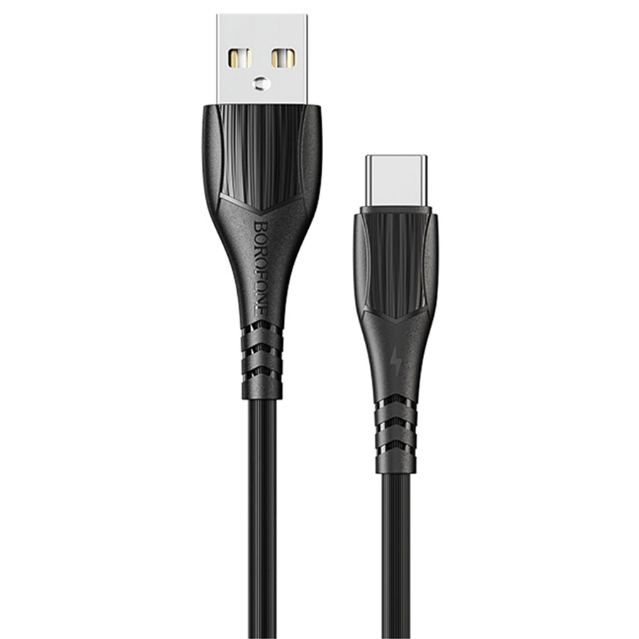 Кабель USB BOROFONE BX37 Wieldy USB - Type-C, 3A, 1 м, черный оптом недорого с доставкой Кабель USB BOROFONE BX37 Wieldy USB - Type-C, 3A, 1 м, черный фото