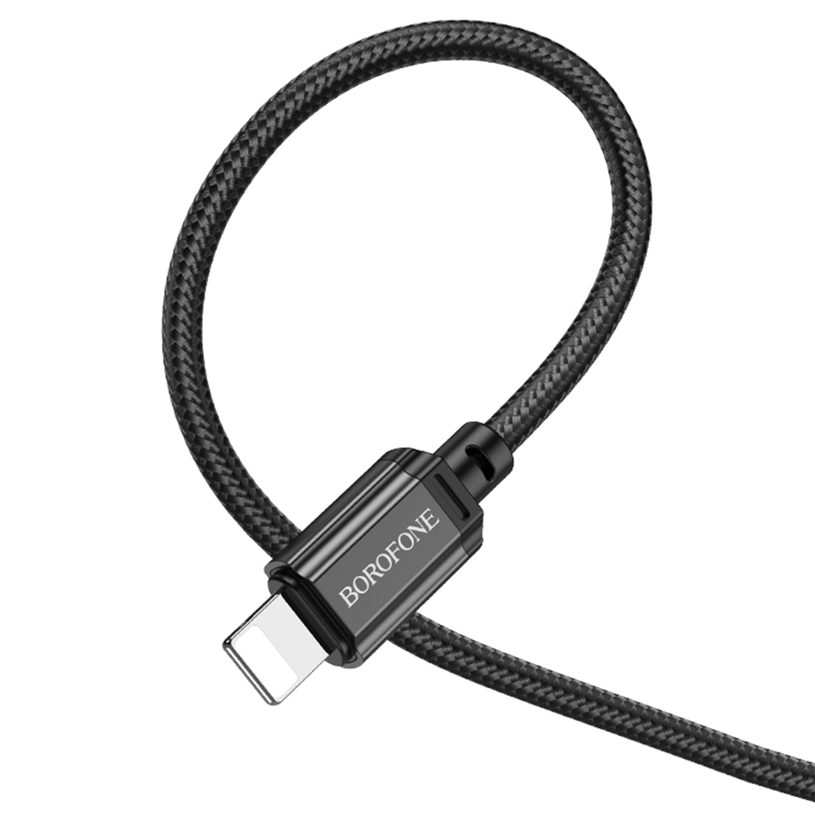 Кабель USB BOROFONE BX87 Sharp USB - Lightning, 2.4А, 1 м, черный оптом недорого с доставкой Кабель USB BOROFONE BX87 Sharp USB - Lightning, 2.4А, 1 м, черный фото