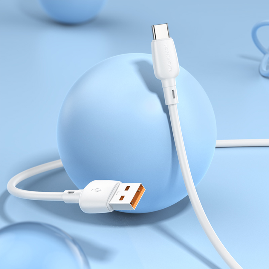 Кабель USB BOROFONE BX93 Super power USB - Type-C, 6A, 100W, 1 м, белый оптом недорого с доставкой Кабель USB BOROFONE BX93 Super power USB - Type-C, 6A, 100W, 1 м, белый фото