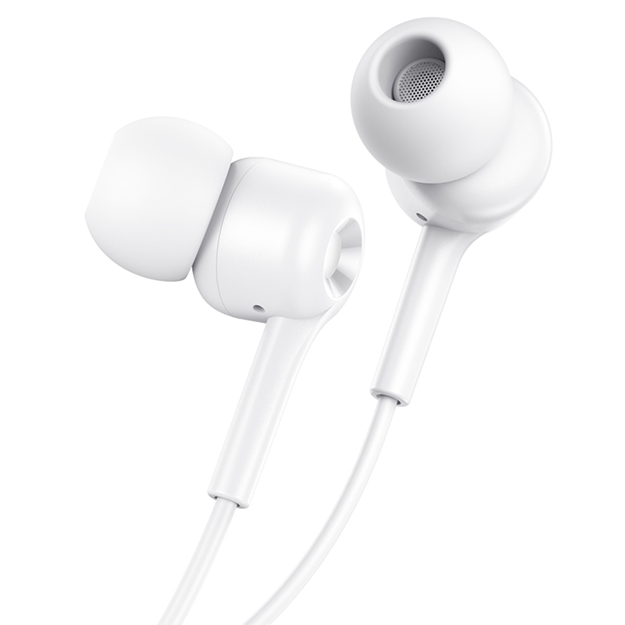 Проводные наушники HOCO M82 La musique, Jack 3.5mm, 1.2 м, белый фото
