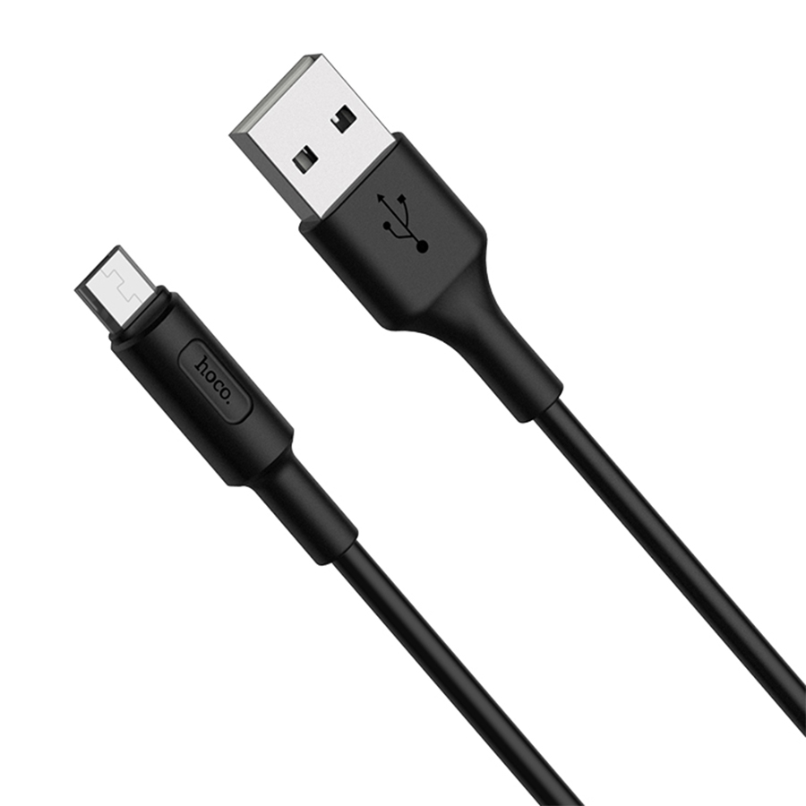 Кабель USB HOCO X25 Soarer USB - MicroUSB, 2А, 1 м, черный фото