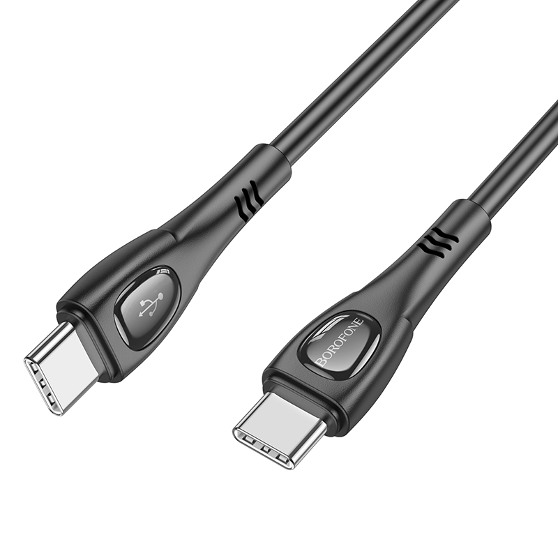 Кабель USB-C BOROFONE BX98 Superior Type-C - Type-C, 3A, 60W, 1 м, черный фото