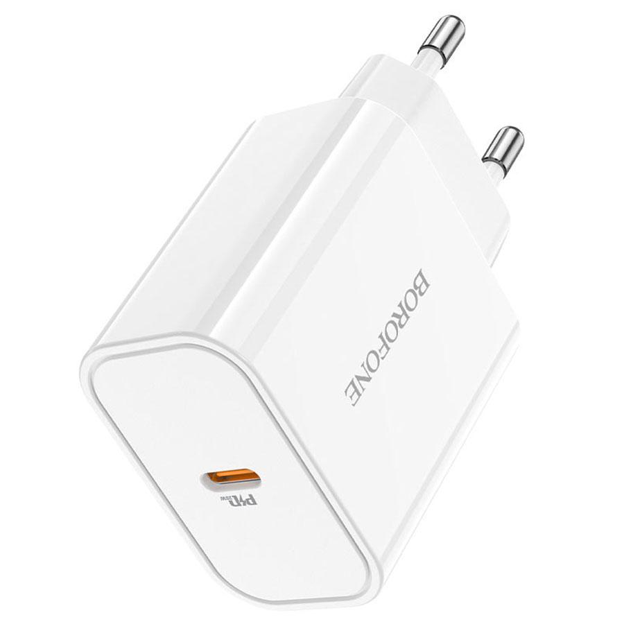 Сетевое зарядное устройство BOROFONE BA57A Easy Speed 1xUSB-C, 3.0A, 20W, белый фото