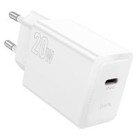 Сетевое зарядное устройство HOCO N68 Nuevo 1xUSB-C, 20W, белый фото
