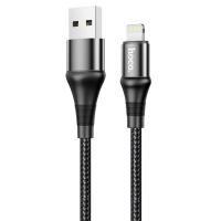 Кабель USB HOCO X50 Excellent USB - Lightning, 2.4А, 1 м, черный фото