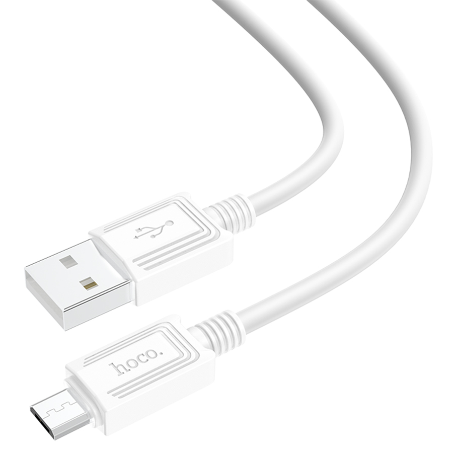 Кабель USB HOCO X73 USB - MicroUSB, 2.4А, 1 м, белый фото