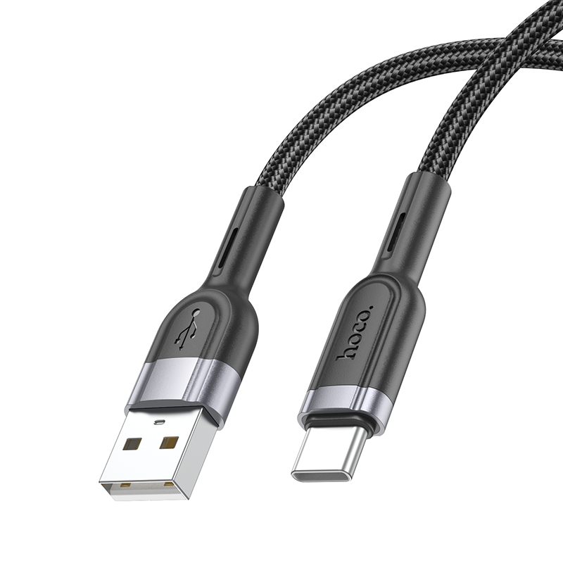Кабель USB HOCO U117 Grand USB - Type-C, 3A, 1.2 м, черный фото