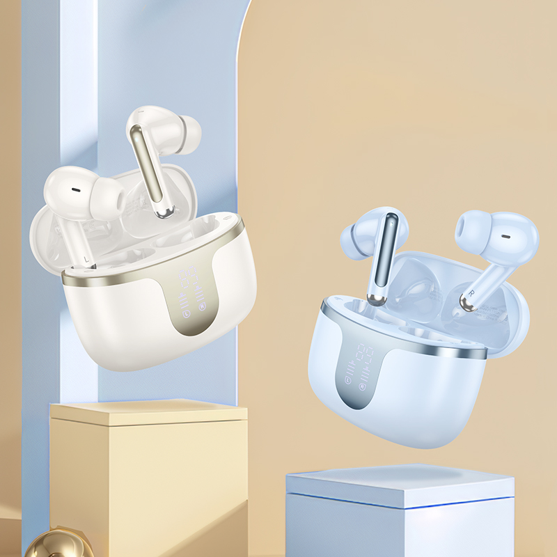 Беспроводные наушники TWS HOCO EQ10 Harmony, Bluetooth 5.3, белый фото