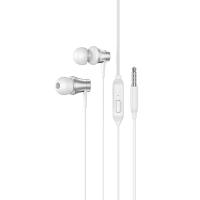 Проводные наушники BOROFONE BM73 Platinum, Jack 3.5mm, 1.2 м, серебристый фото