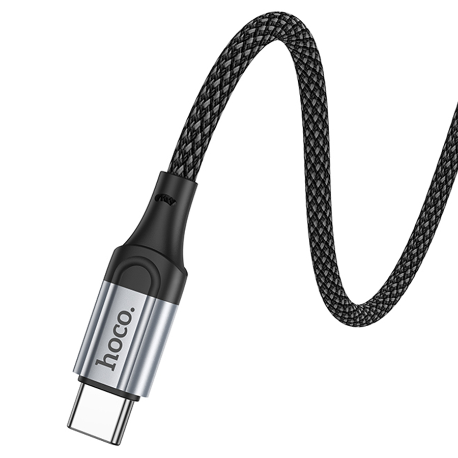 Кабель USB-C HOCO X102 Fresh Type-C - Type-C, 3A, 60W, 1 м, черный фото
