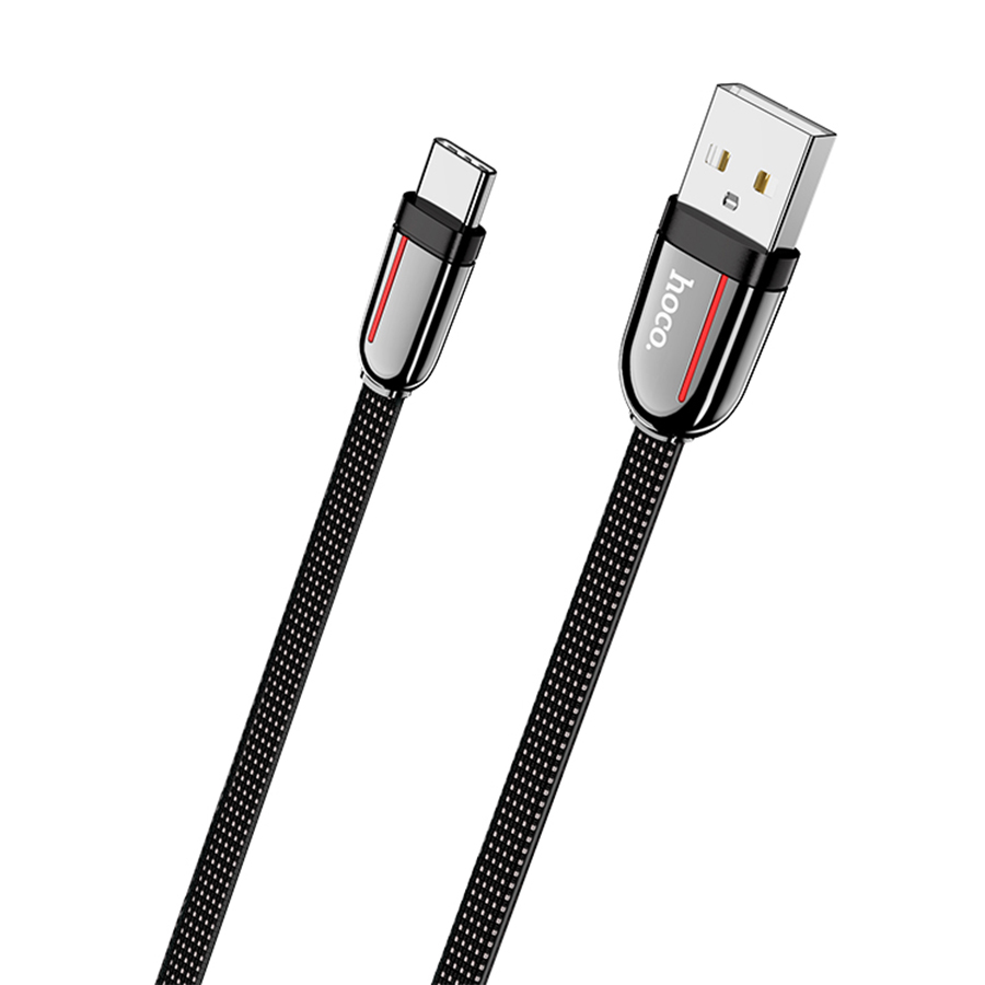 Кабель USB HOCO U74 Grand USB - Type-C, 3A, 1.2 м, черный оптом недорого с доставкой Кабель USB HOCO U74 Grand USB - Type-C, 3A, 1.2 м, черный фото