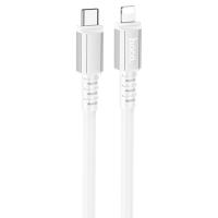 Кабель USB-C HOCO X85 Strength Type-C - Lightning, 20W, 1 м, белый фото