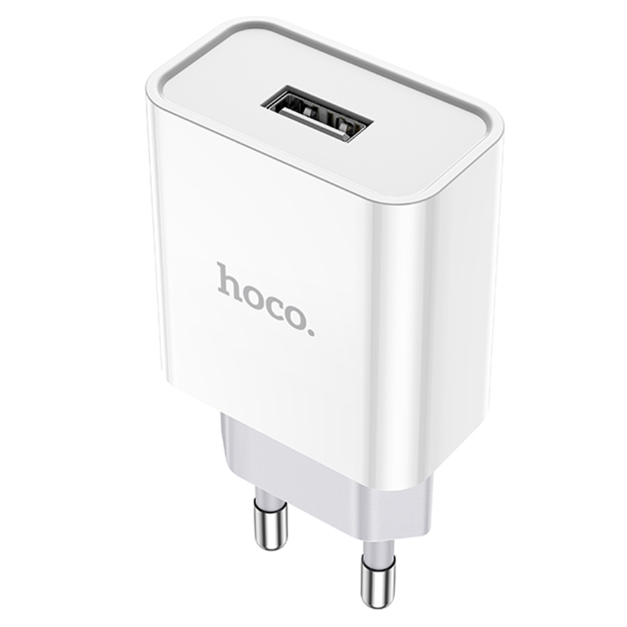 Сетевое зарядное устройство HOCO C81A Asombroso single 1xUSB, 2.1A, 10W, белый фото