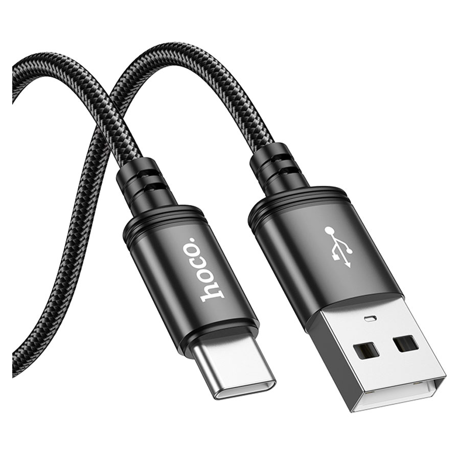 Кабель USB HOCO X91 Radiance USB - Type-C, 3A, 3 м, черный фото