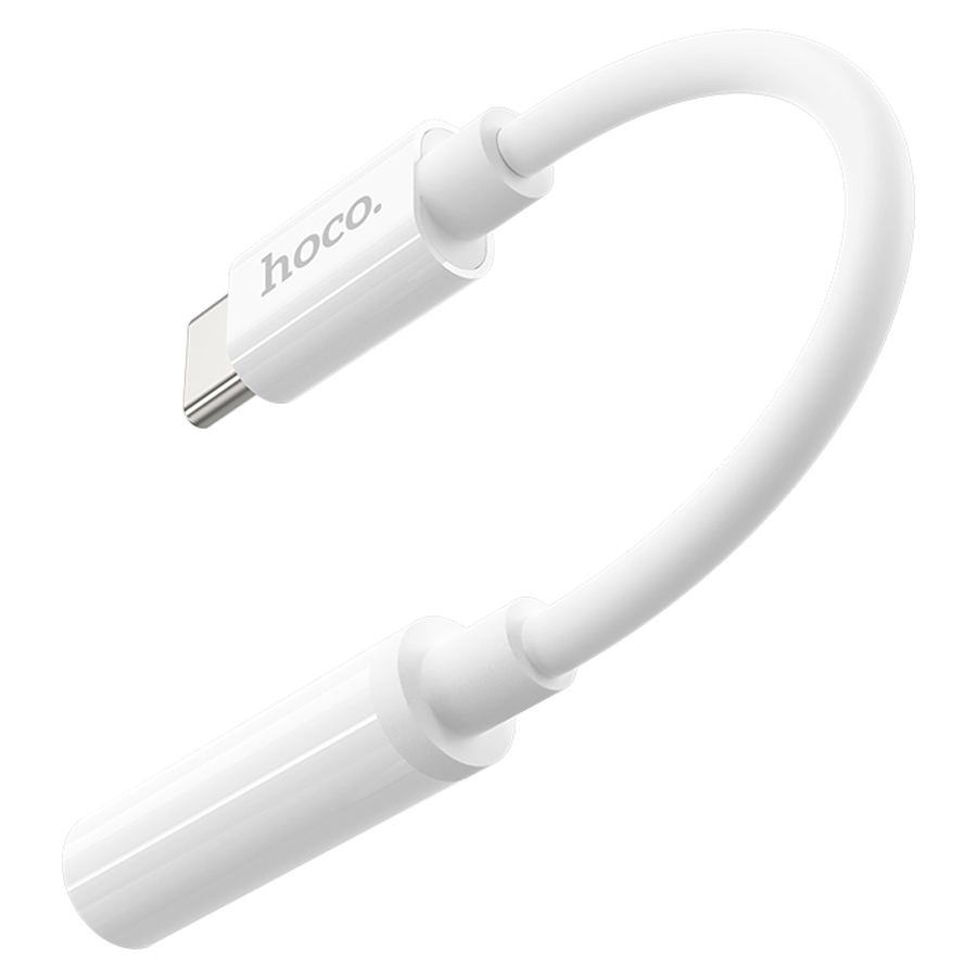 Переходник/Адаптер HOCO LS30 Type-C (m) - Jack 3,5 (f), белый фото