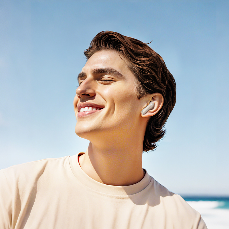 Беспроводные наушники TWS HOCO EQ21 Sandy, Bluetooth 5.4, белый фото