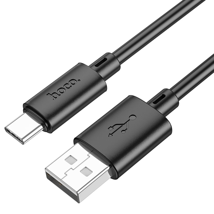 Кабель USB HOCO X88 Gratified USB - Type-C, 3A, 1 м, черный фото