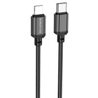 Кабель USB-C BOROFONE BX87 Sharp Type-C - Lightning, 20W, 1 м, черный фото
