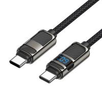 Кабель USB-C HOCO U137 Line Type-C - Type-C, 3A, 60W, 1.2 м, черный фото