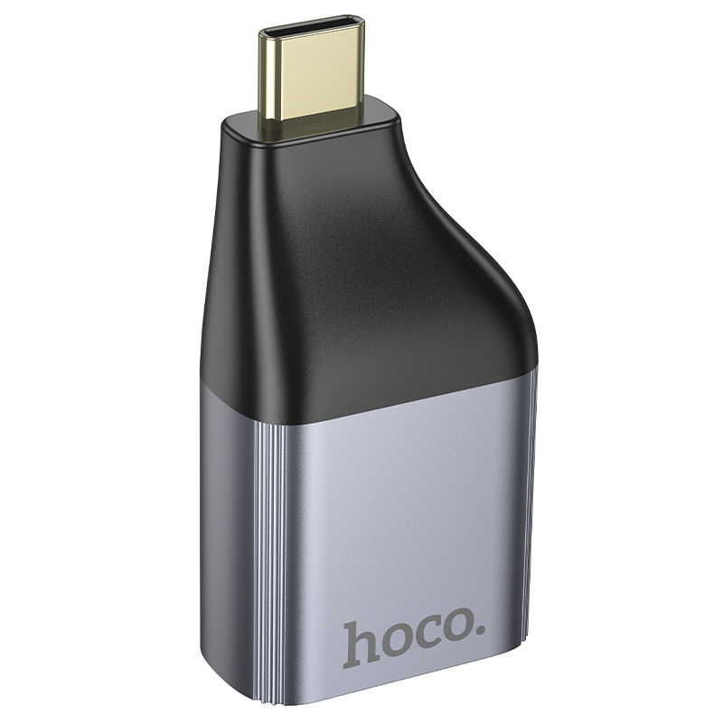 Переходник/Адаптер HOCO UA33 Type-C (m) - HDMI (f), серый металлик фото