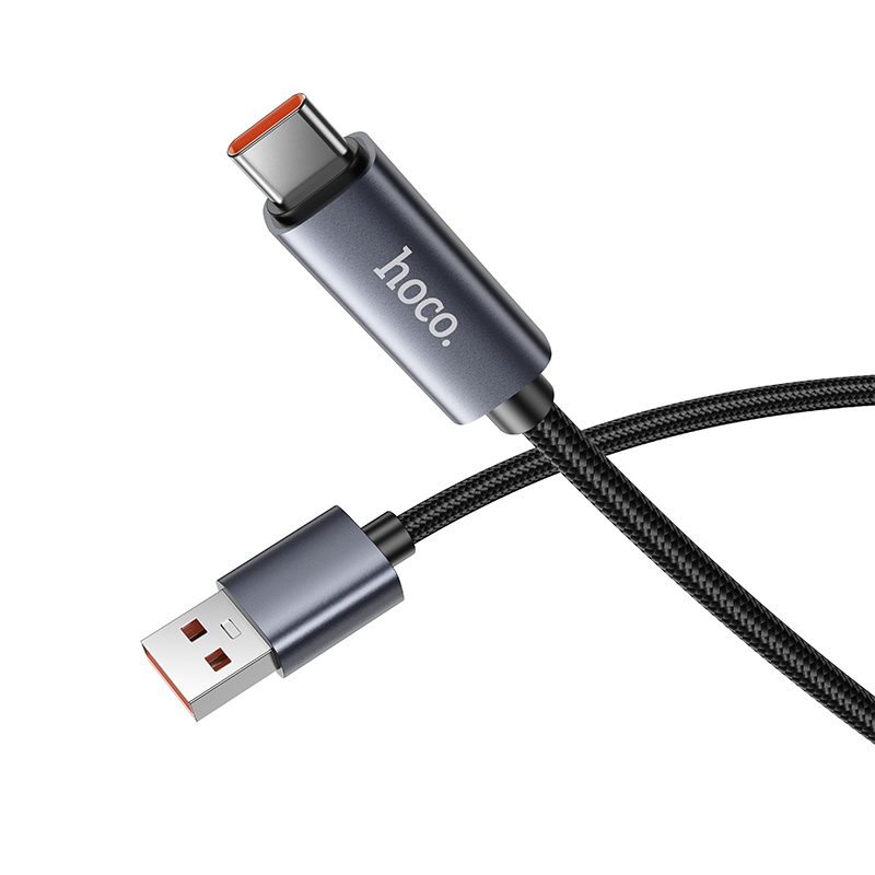 Кабель USB HOCO X112 Favor USB - Type-C, 5A, 1 м, черный фото
