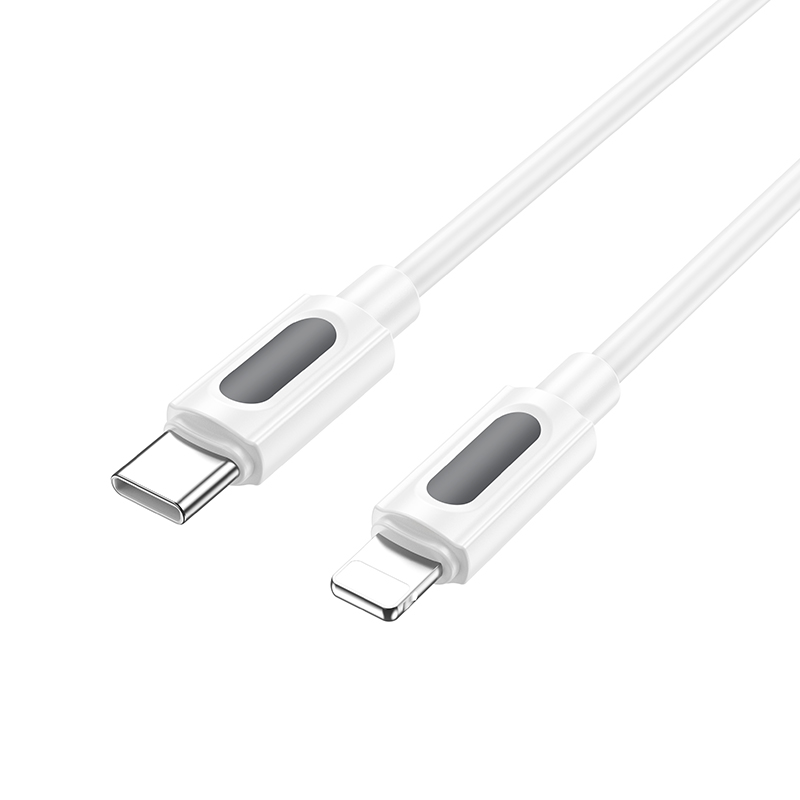 Кабель USB-C BOROFONE BX114 Structure Type-C - Lightning, 27W, 1 м, белый фото