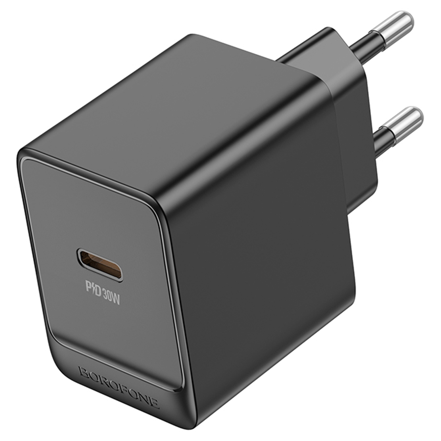 Сетевое зарядное устройство BOROFONE BAS15A Erudite 1xUSB-C, 30W, черный фото