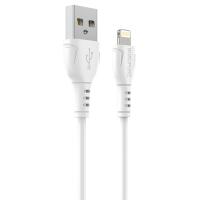 Кабель USB BOROFONE BX51 Triumph USB - Lightning, 2.4А, 1 м, белый оптом недорого с доставкой Кабель USB BOROFONE BX51 Triumph USB - Lightning, 2.4А, 1 м, белый фото