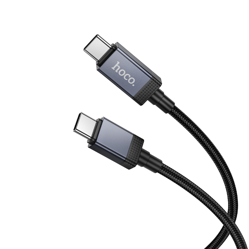 Кабель USB-C HOCO X118 Generous Type-C - Type-C, 3A, 60W, 1 м, черный фото