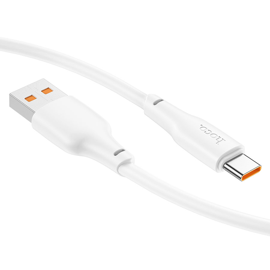 Кабель USB HOCO X93 Force USB - Type-C, 3A, 27W, 1 м, белый фото