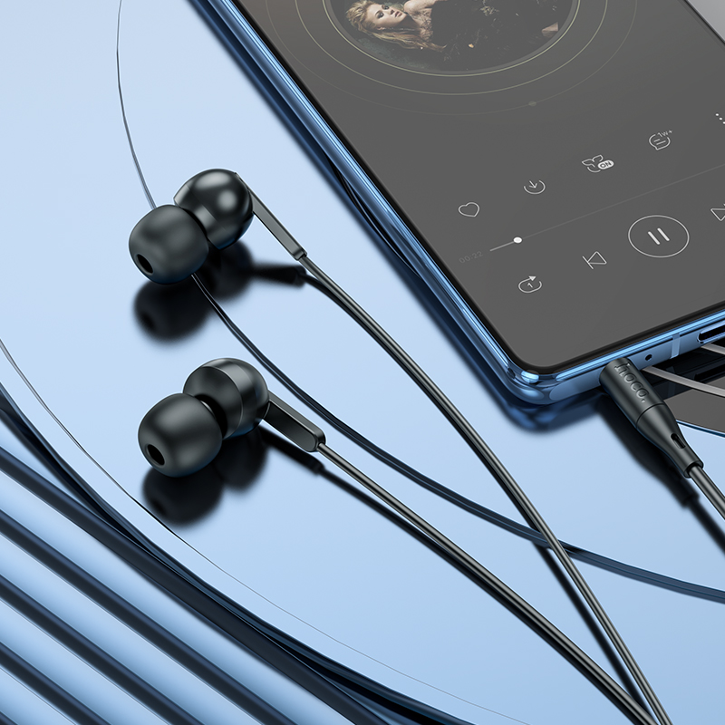 Проводные наушники HOCO M124 Wide, Jack 3.5mm, 1.2 м, черный фото