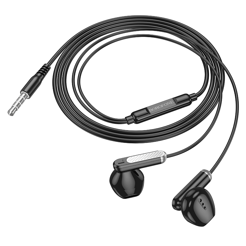 Проводные наушники BOROFONE BM89 Surpass, Jack 3.5mm, 1.2 м, черный фото