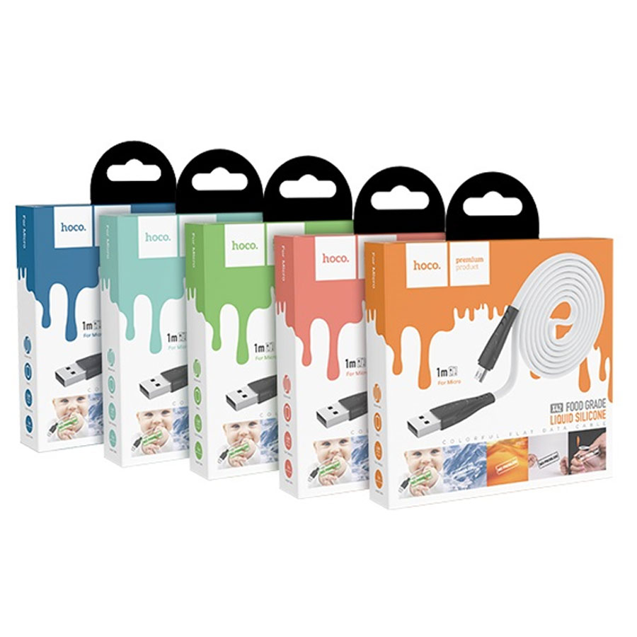 Кабель USB HOCO X42 Soft USB - MicroUSB, 2.4А, 1 м, черный фото