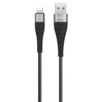 Кабель USB BOROFONE BX32 Munificent USB - Lightning, 2.4А, 1 м, черный фото