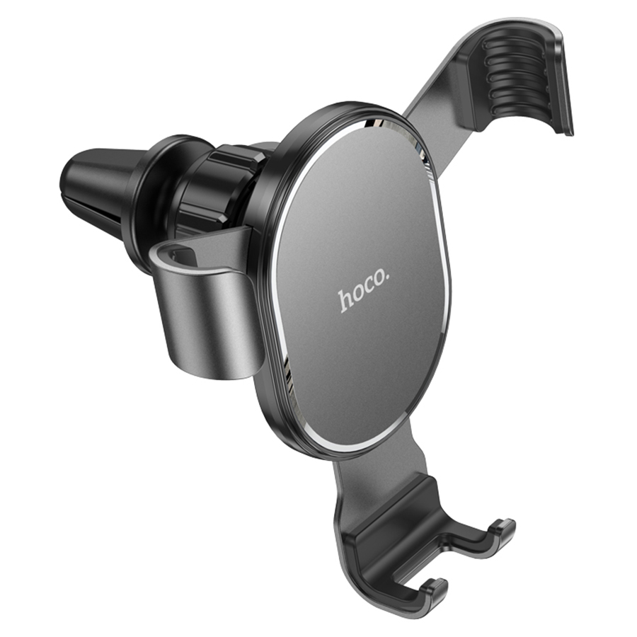 Автомобильный держатель HOCO CA56 Plus Armor Metal, зажимной, на воздуховод, черный фото