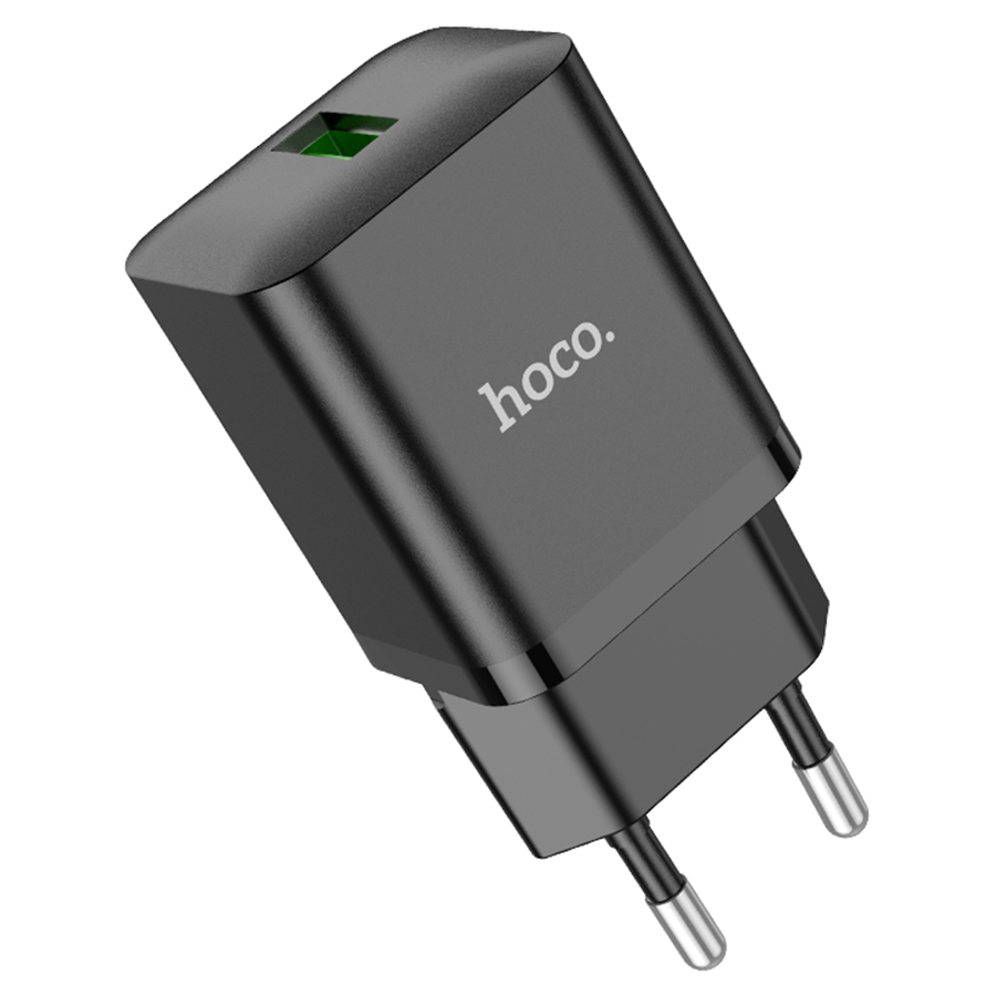 Сетевое зарядное устройство HOCO N26 Maxim 1xUSB, 3.0A, 18W, черный фото