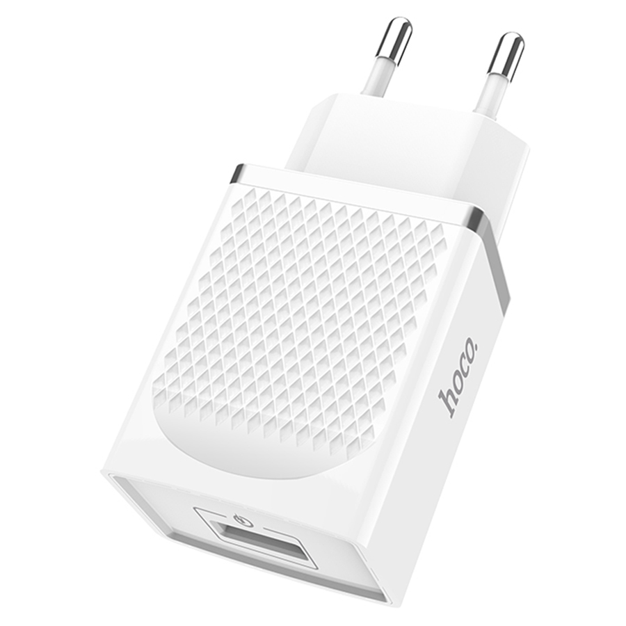 Сетевое зарядное устройство HOCO C42A Vast 1xUSB, 1.5-3.0A, 18W, белый фото